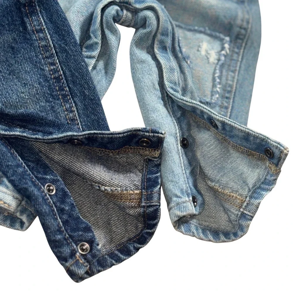 Old Navy‎ Workwear Baby 100% Cotton Denim Overalls Unisex BUNDLE 6-12M & 12-18M
